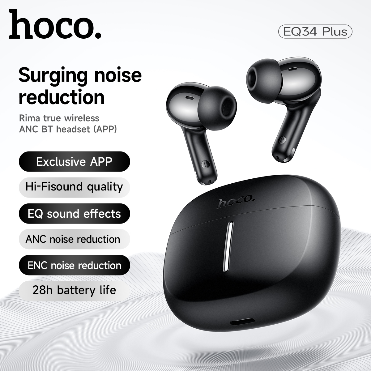 Earbuds Anc Wireless - HOCO ANC Acitve Noise Reduction Wireless
