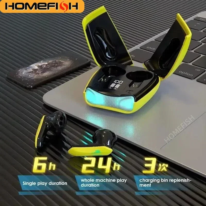 Earbuds Anc Wireless - HOMEFISH Wireless Earbuds BT 5.2 Low