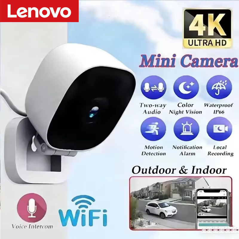 Compact Camera Mirrorless - Lenovo HD 4K Mini Security Camera