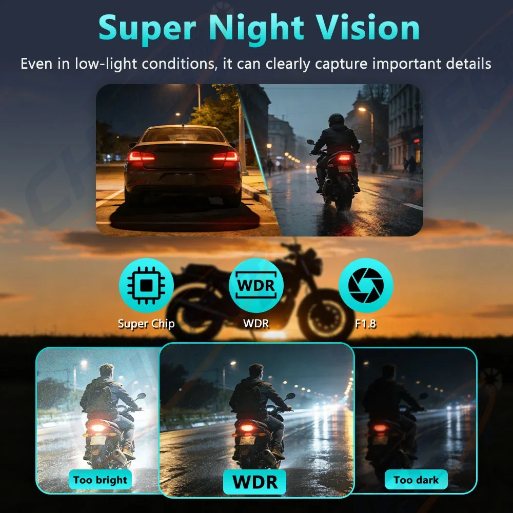 Motorcycle DVR 2K HD WiFi With - Compact Camera Mirrorless ulasan dan harga