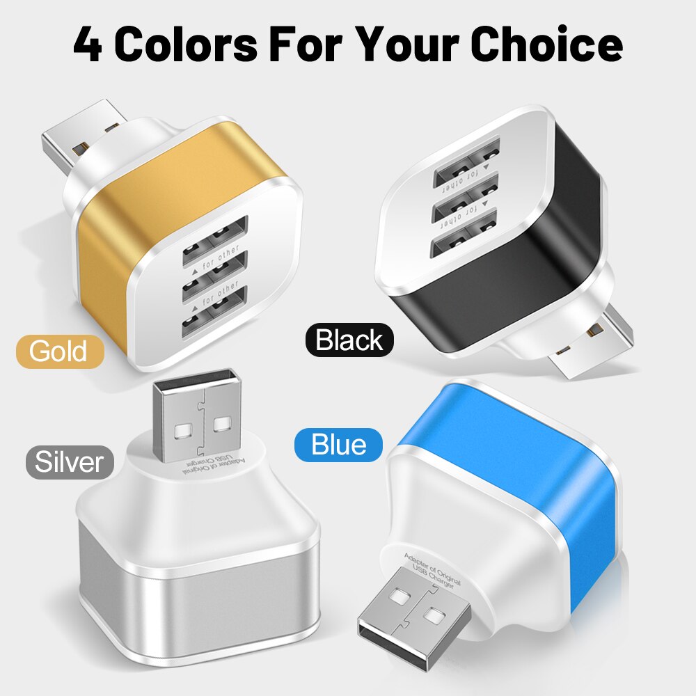 3 Port USB Slots Adaptor USB 3 - Electronics Gadgets For Car ulasan dan harga