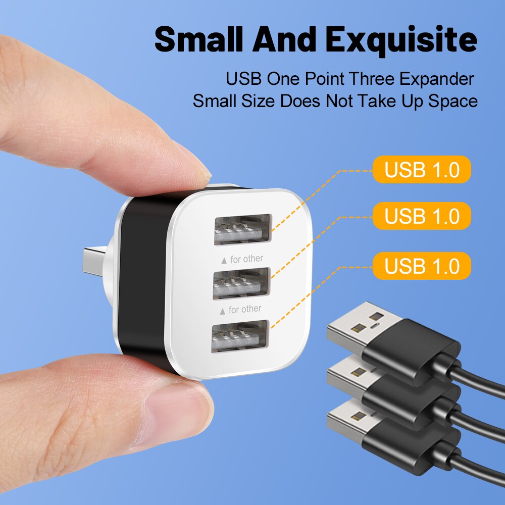 3 Port USB Slots Adaptor USB 3 - Electronics Gadgets For Car ulasan dan harga