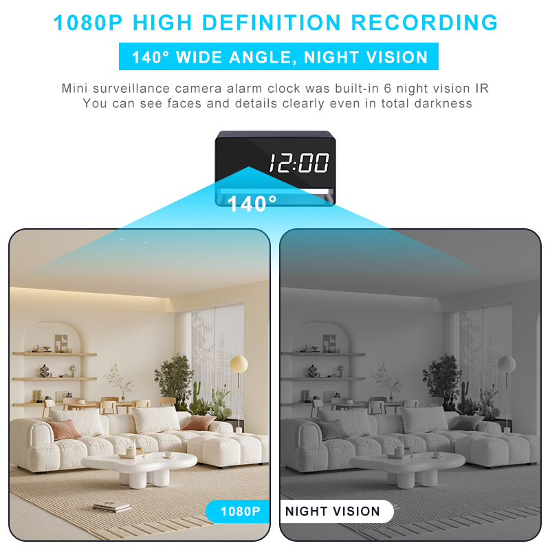 1080P WiFi Camera Digital Cloc - Compact Camera Mirrorless ulasan dan harga