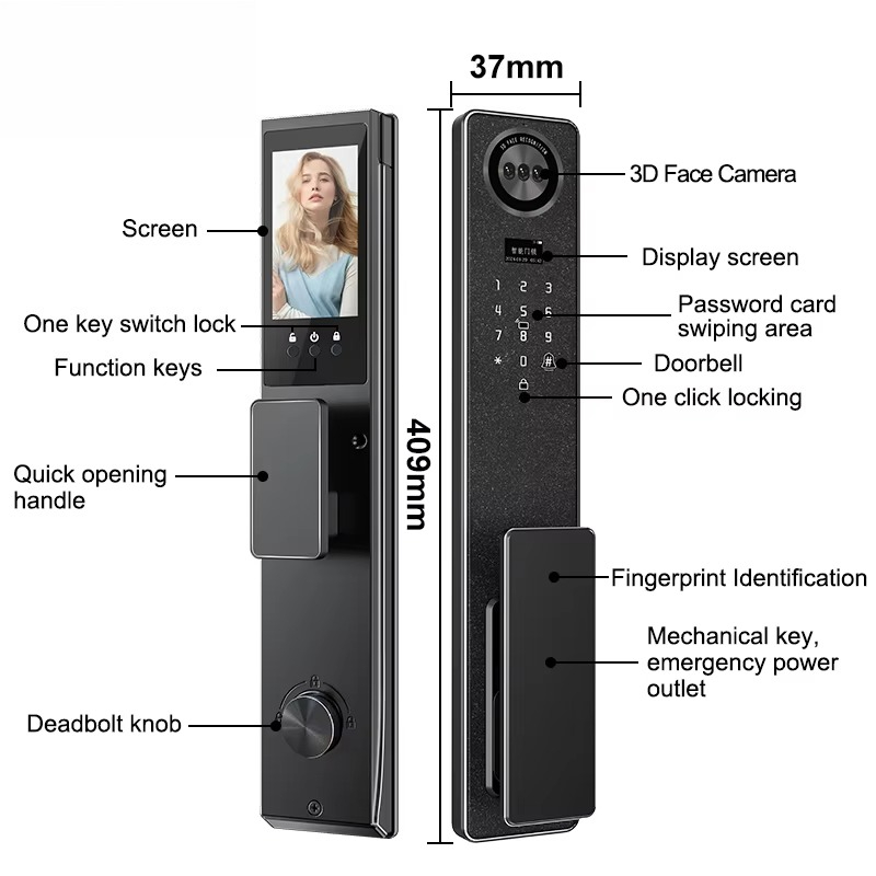 Tuya WiFi Smart Door Lock, Hom - Electronics & Gadgets Starting With D ulasan dan harga