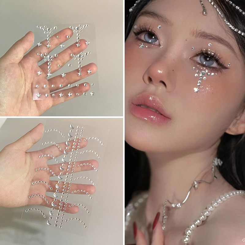 Face Stickers Shiny Crystal Te - Electronics & Gadgets Starting With D ulasan dan harga