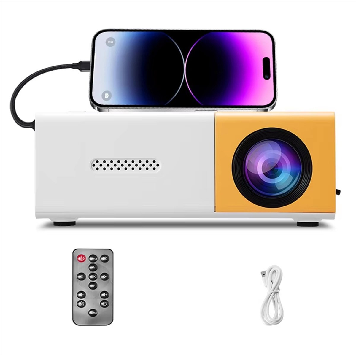 Delighted- Portable Mini Proje - Mini Projector Portable ulasan dan harga