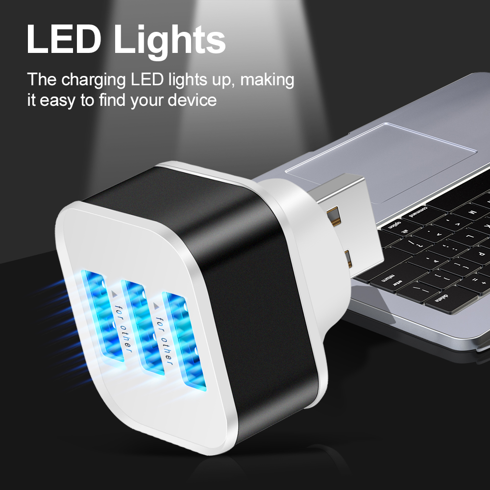 3 Port USB Slots Adaptor Exten - Electronics Gadgets For Car ulasan dan harga