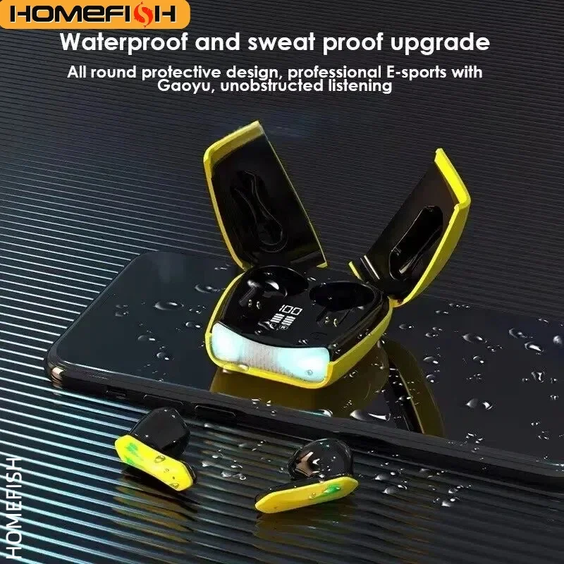 HOMEFISH  Wireless Earbuds BT  - Earbuds Anc Wireless ulasan dan harga