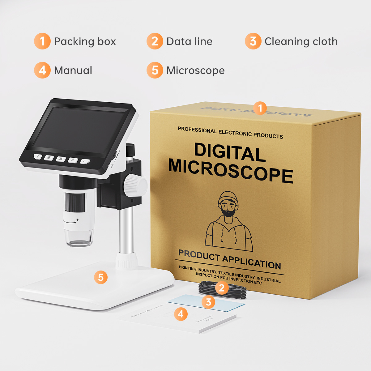 4.3-Inch Portable Electronic D - Usb Microscope Digital ulasan dan harga