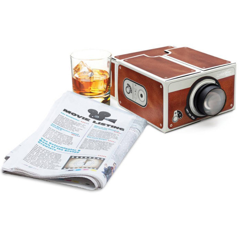 DIY 3D Projector Cardboard Min - Mini Projector Portable ulasan dan harga