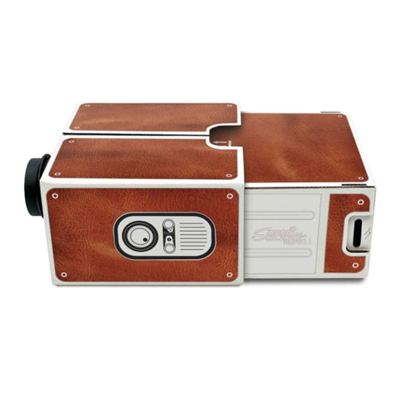 DIY 3D Projector Cardboard Min - Mini Projector Portable ulasan dan harga