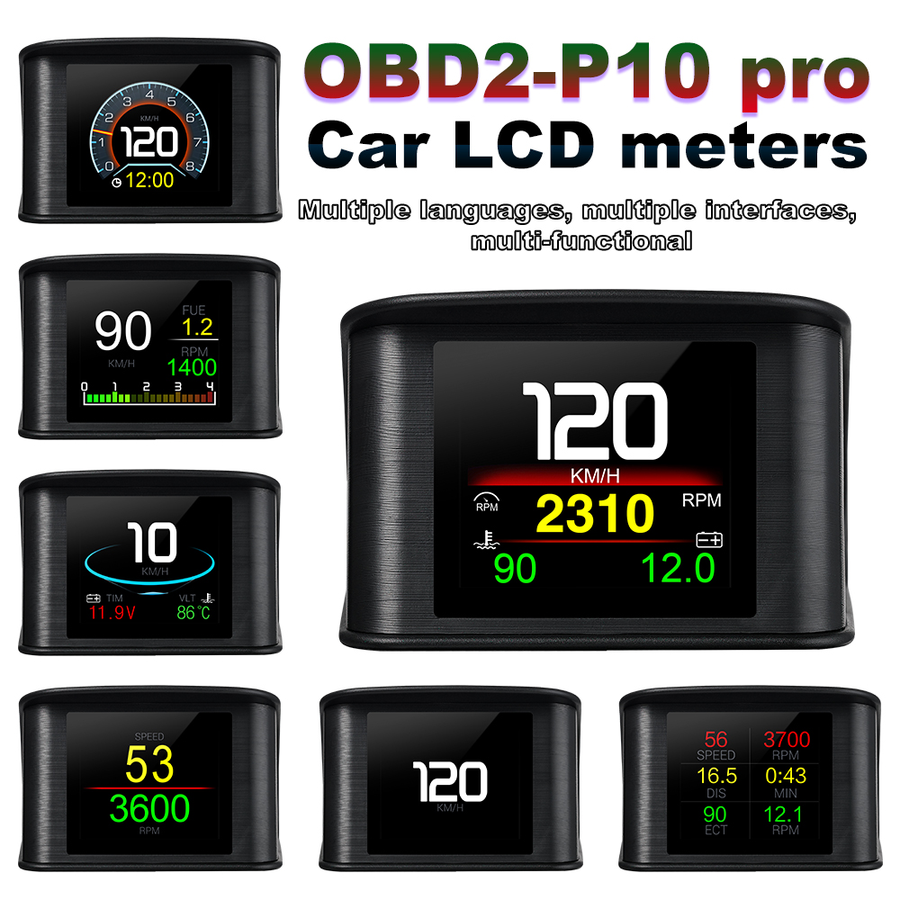 OBDII Smart Digital Meter P10  - Electronics Gadgets For Car ulasan dan harga