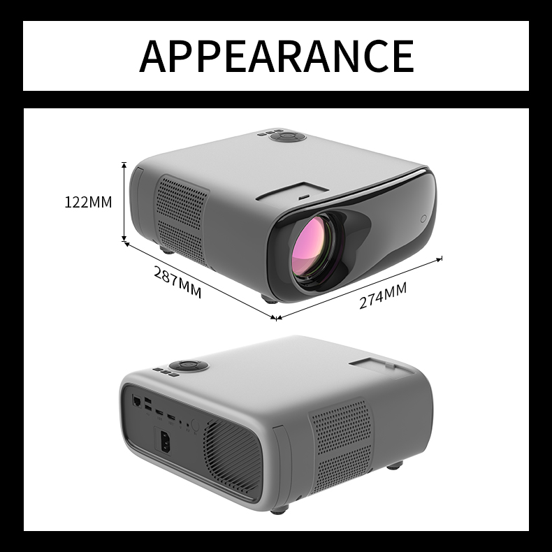 NEW 4K Mini Projector Home The - Mini Projector Portable ulasan dan harga